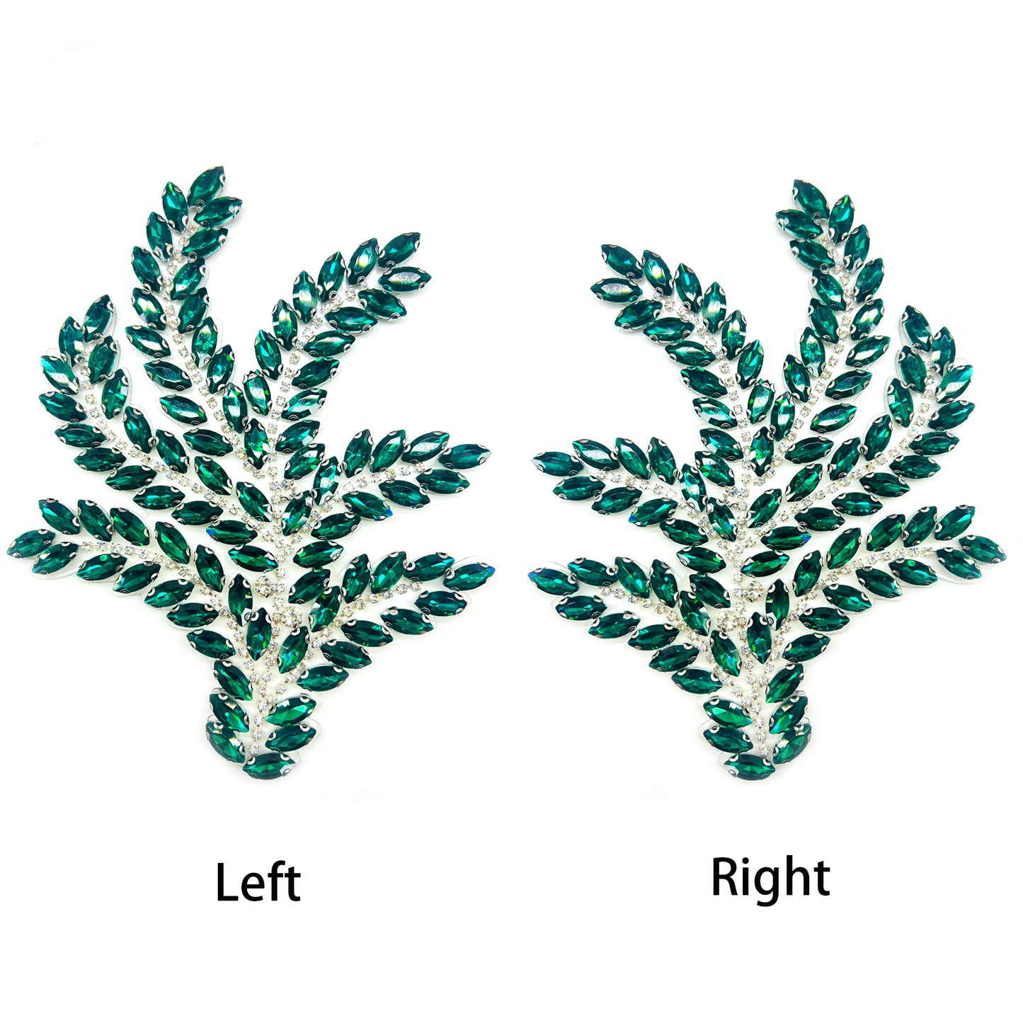 <Back Order> Hotfix Iron On Crystal Motif Pre-Made Crystal Pattern Design E