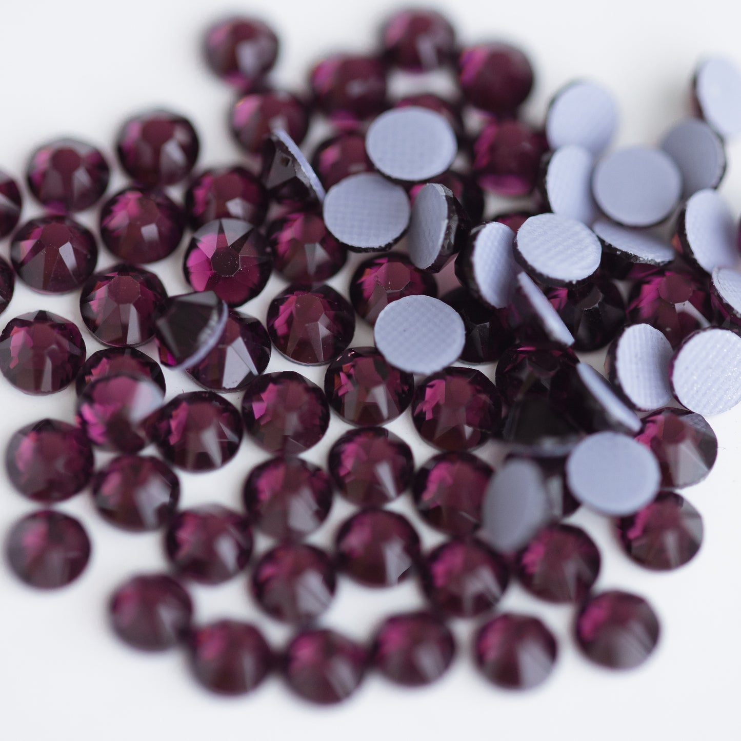 Glower® Amethyst Premium Hotfix Rhinestone Flat Back