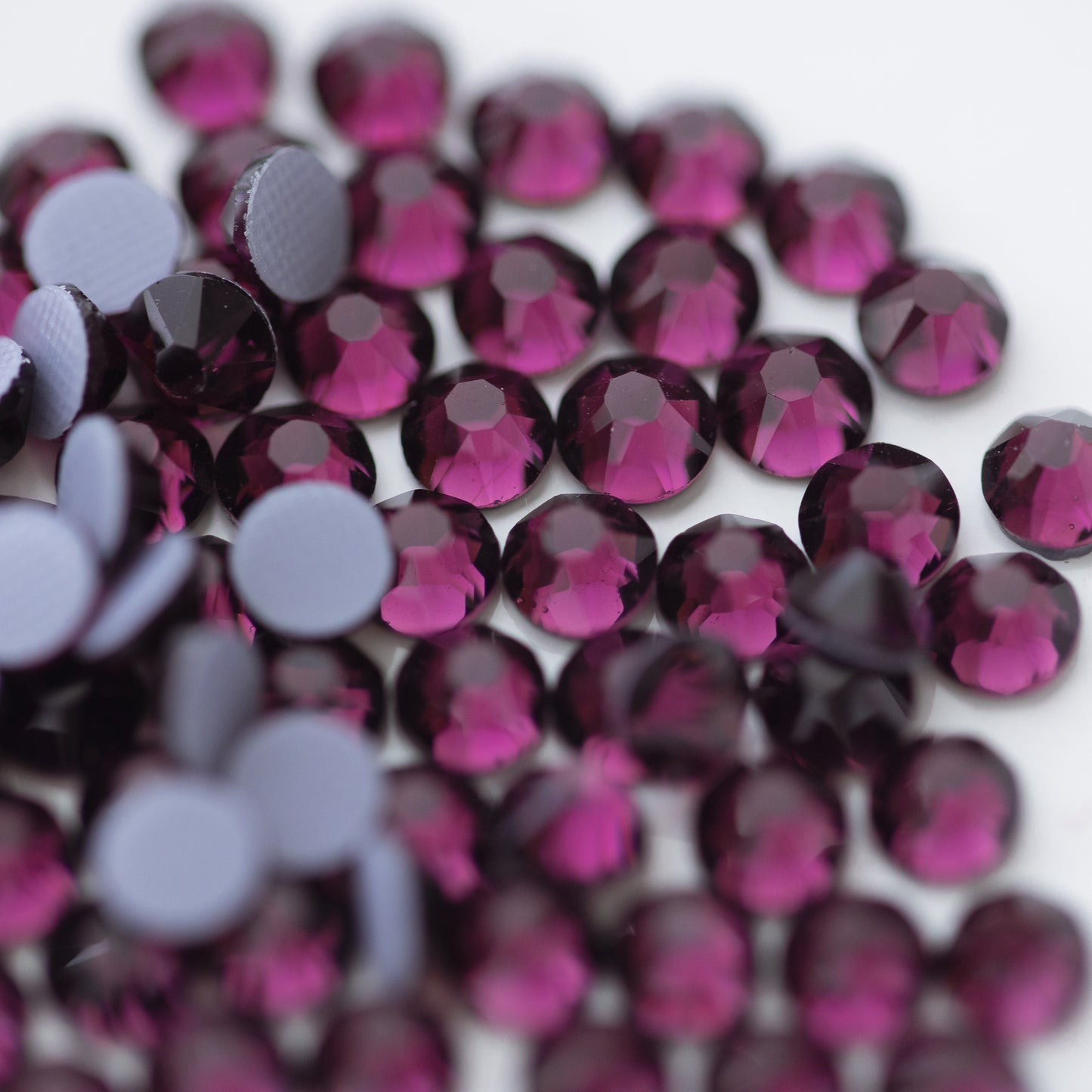 Glower® Amethyst Premium Hotfix Rhinestone Flat Back