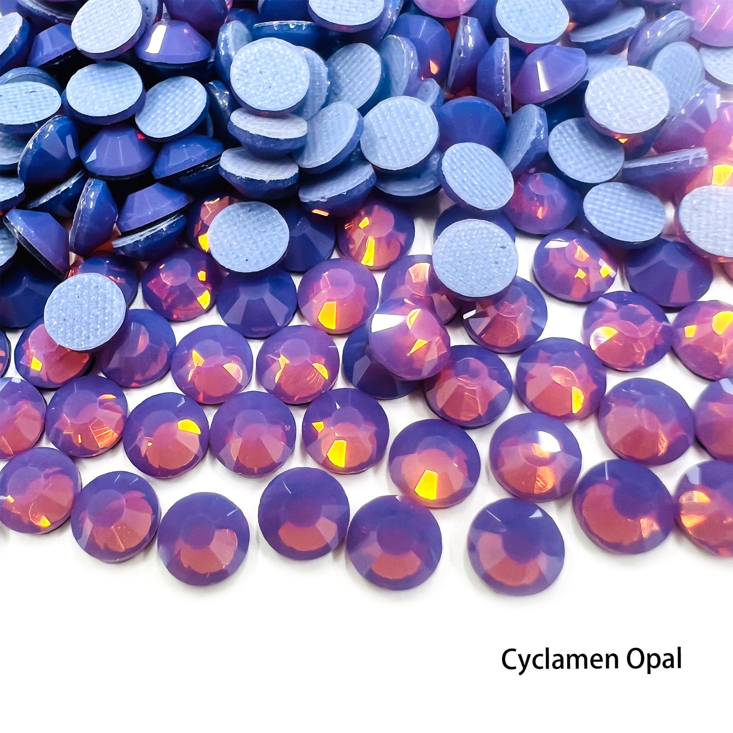 Glower® Cyclamen Opal Premium Hotfix Rhinestone Flat Back
