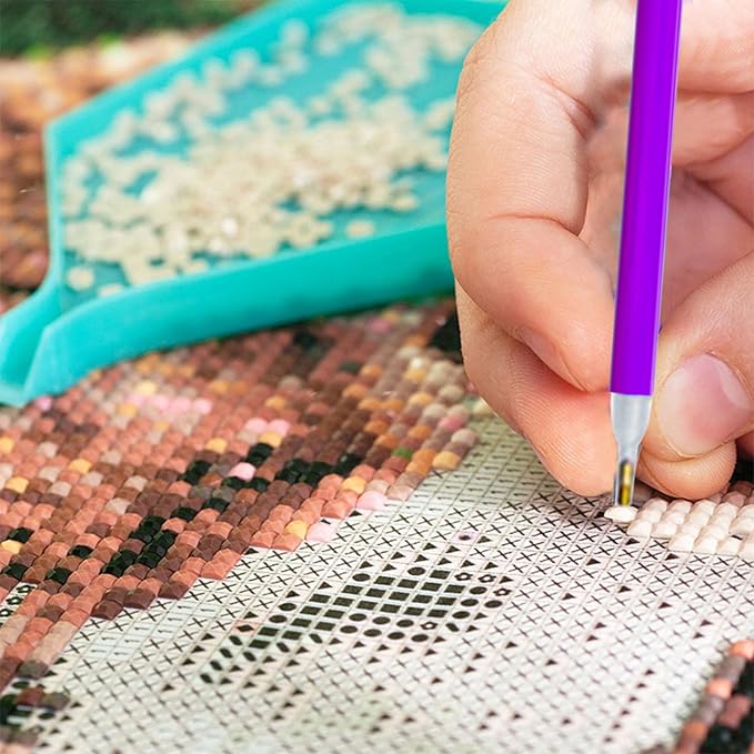DIY Rhinestones Gems Diamond Art Tray Funnel Tools Kit Set
