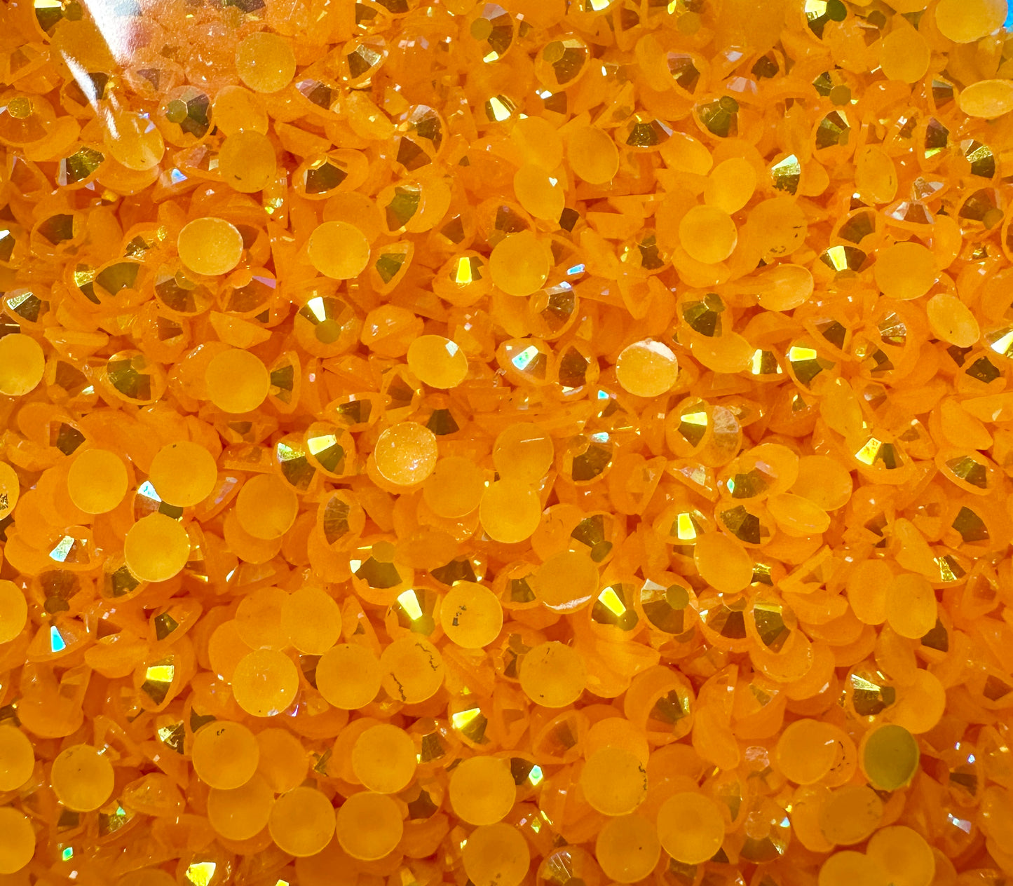AB- TANGERINE FLAT BACK RHINESTONES