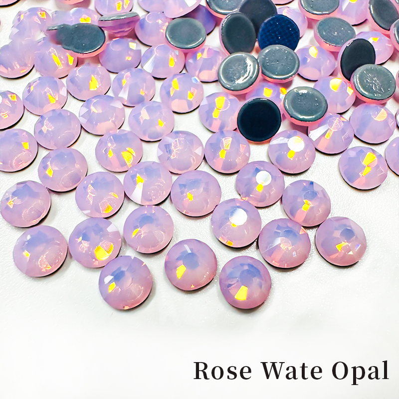 Glower® Rose Wate Opal Premium Hotfix Rhinestone Flat Back