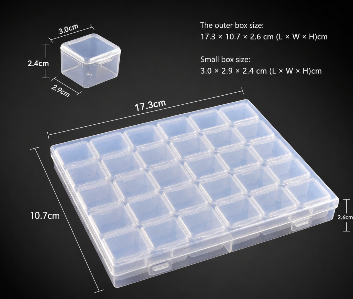 Diamond Painting Drill Storage Containers, Diamond Organizer Case Embroidery Beads Storage Box