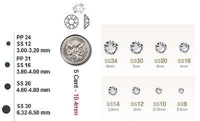 Glower® AB-Crystal Premium Hotfix Rhinestone Flat Back