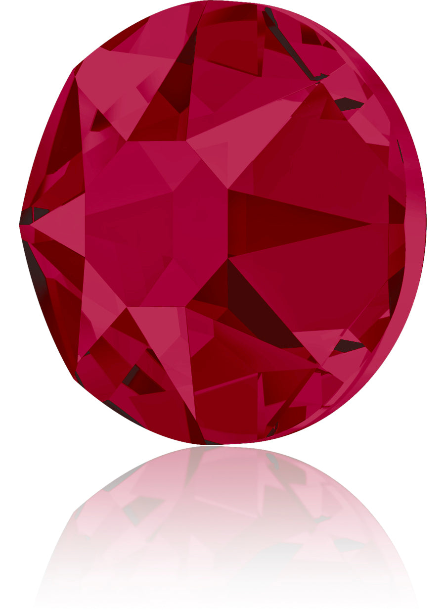 RUBY HOTFIX SWAROVSKI® CRYSTAL XIRIUS ROSE 2078 FLAT BACK