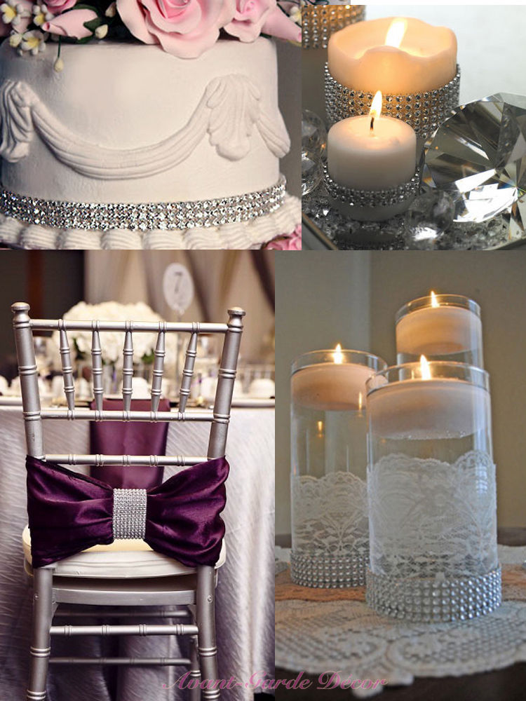 Mesh Wrap Roll with Crystal Sparkling Effect