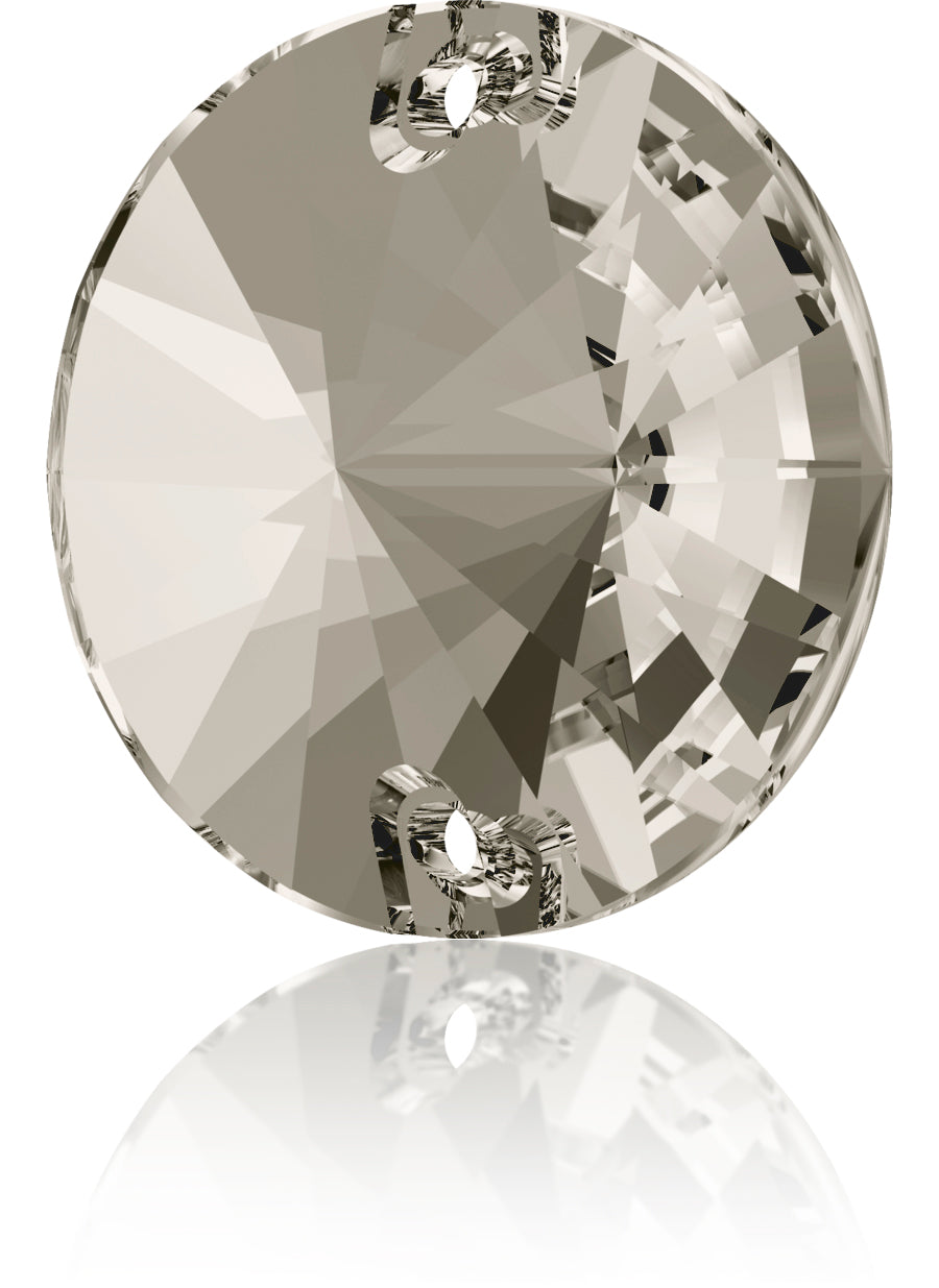 CRYSTAL SATIN RIVOLI SEW-ON SWAROVSKI® CRYSTAL 3200 FLAT BACK