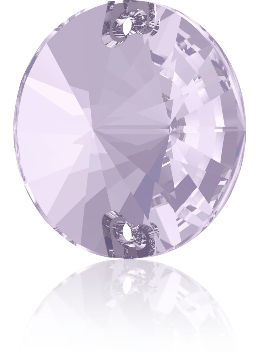 SMOKY MAUVE RIVOLI SEW-ON SWAROVSKI® CRYSTAL 3200 FLAT BACK
