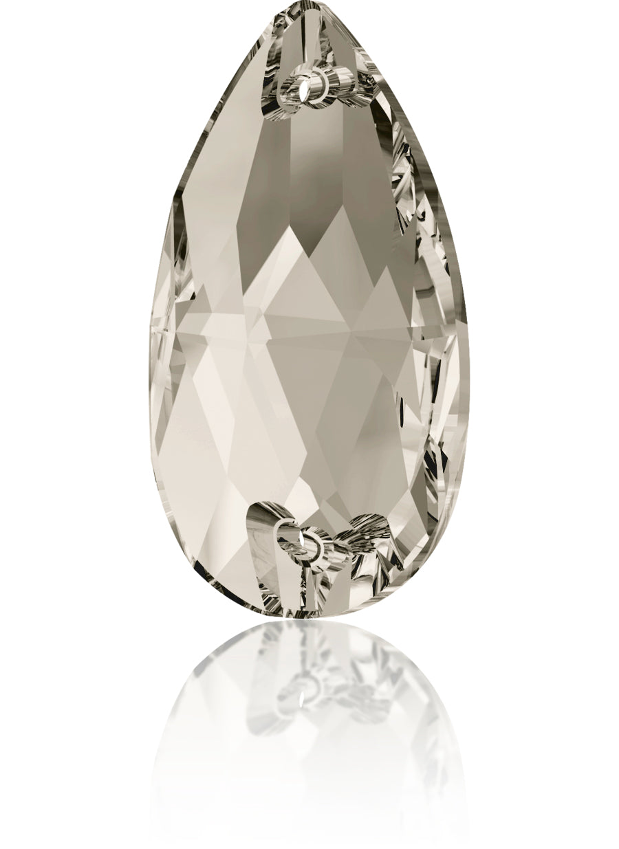 CRYSTAL SATIN DROP SEW-ON SWAROVSKI® CRYSTAL 3230 FLAT BACK