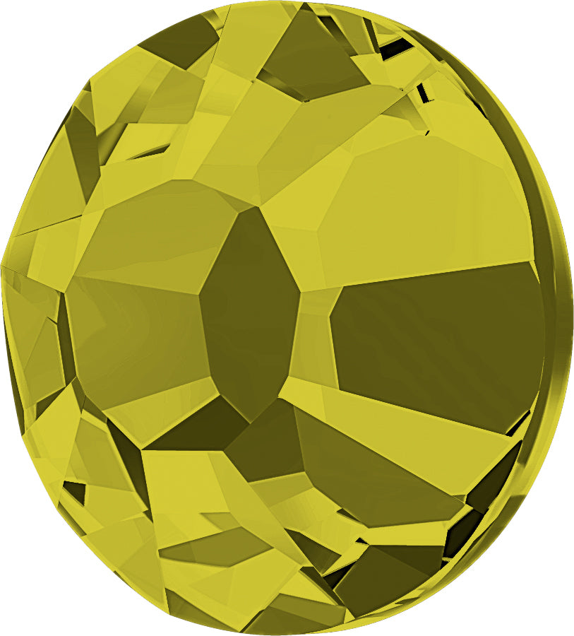 STELLUX™ Austrian Crystal FLAT BACK HOTFIX KHAKI