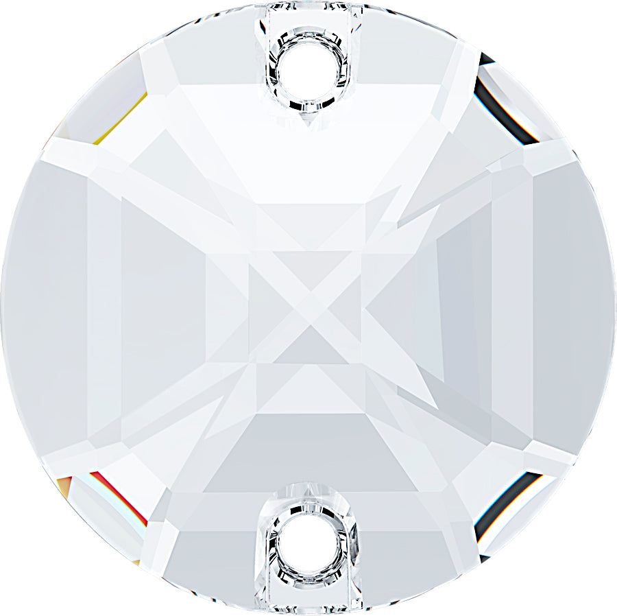 CRYSTAL CLEAR RIVOLI SEW-ON Stellux™ Austrian Crystal 310 FLAT BACK