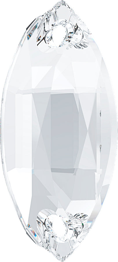 CRYSTAL CLEAR NAVETTE SEW-ON Stellux™ Austrian Crystal 320 FLAT BACK