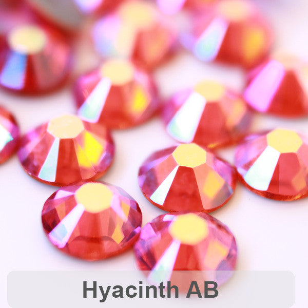 Glower® AB-Hyacinth Premium Hotfix Rhinestone Flat Back