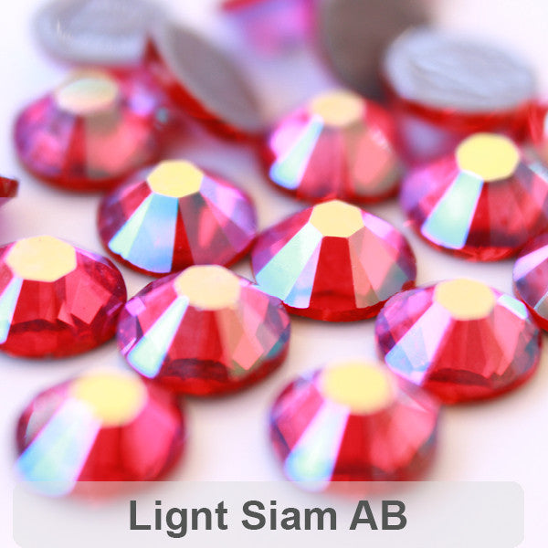 Glower® AB-Light Siam Premium Hotfix Rhinestone Flat Back