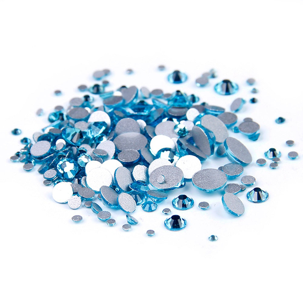 Aquamarine Glass Rhinestone No-Hotfix AAA Grade