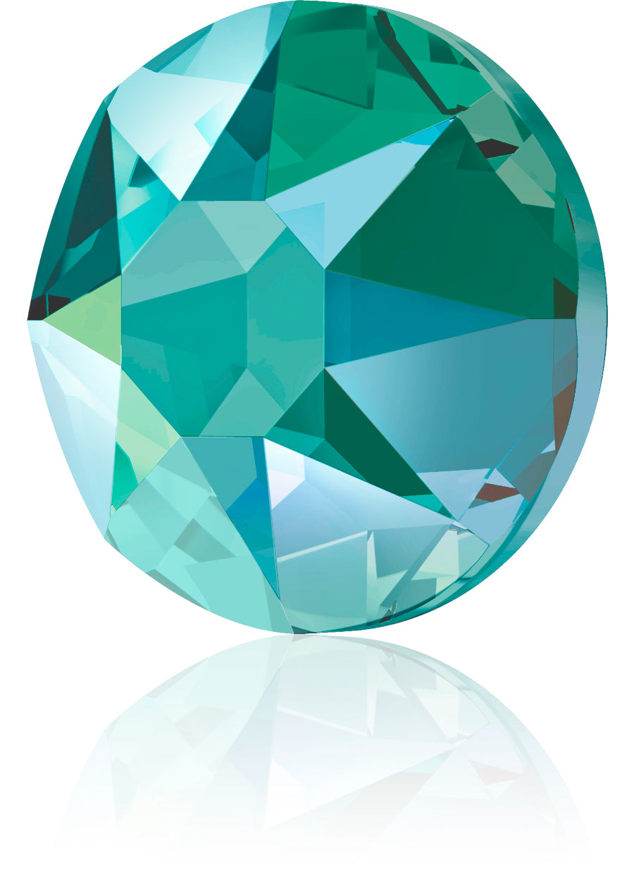 BLUE ZIRCON SHIMMER HOTFIX SWAROVSKI® CRYSTAL XIRIUS ROSE 2078 FLAT BACK