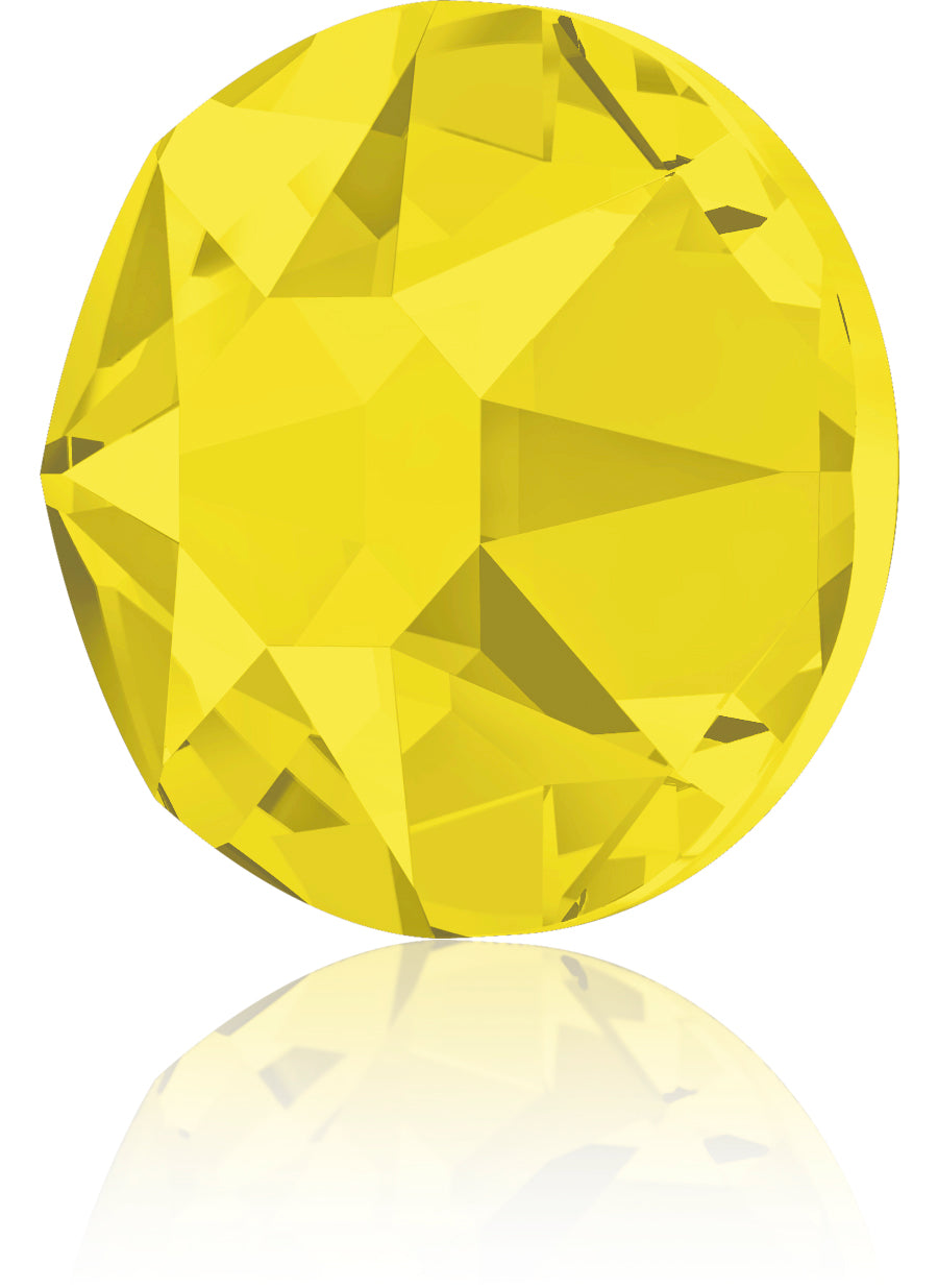 CITRINE HOTFIX SWAROVSKI® CRYSTAL XIRIUS ROSE 2078 FLAT BACK