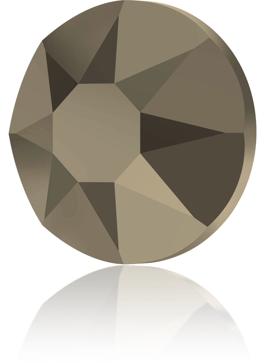 CRYSTAL METALLIC LIGHT GOLD HOTFIX SWAROVSKI® CRYSTAL XIRIUS ROSE 2078 FLAT BACK