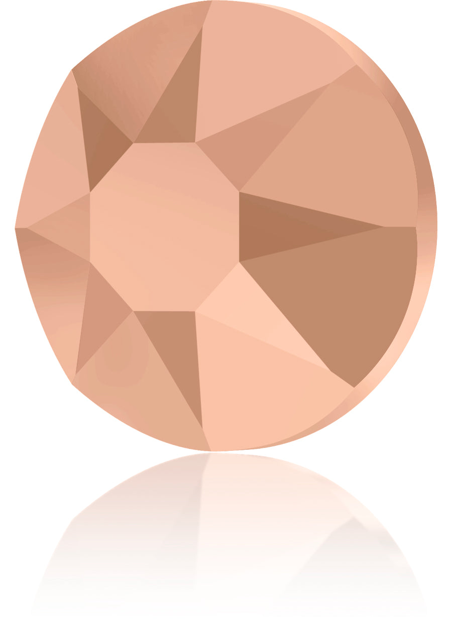 CRYSTAL ROSE GOLD HOTFIX SWAROVSKI® CRYSTAL XIRIUS ROSE 2078 FLAT BACK