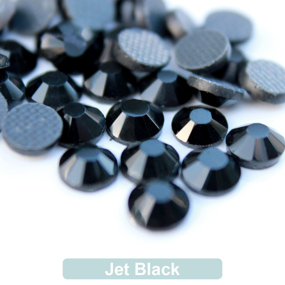 Jet Black DMC Hotfix Rhinestone Flat Back