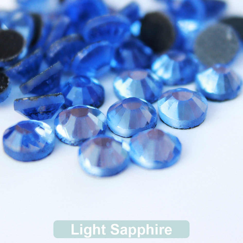 Light Sapphire DMC Hotfix Rhinestone Flat Back