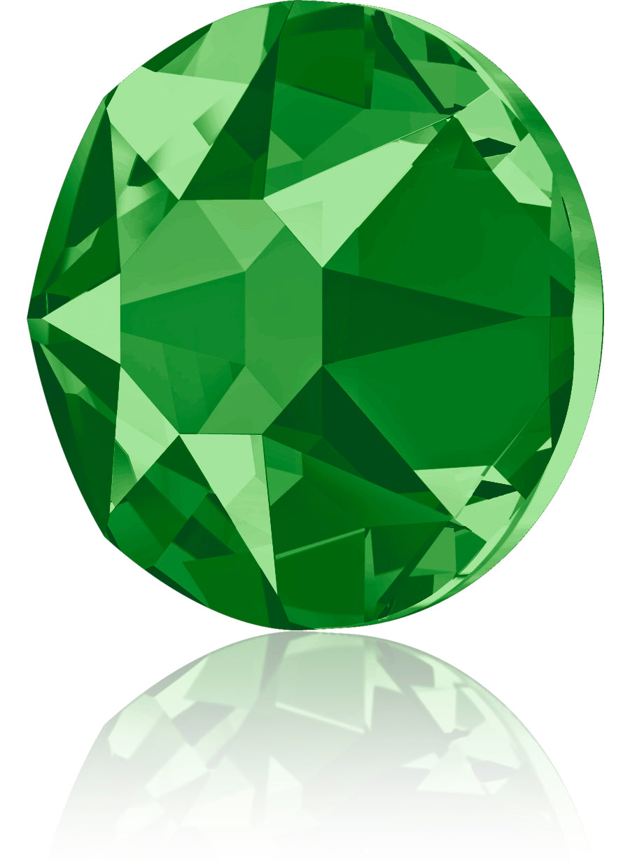 FERN GREEN HOTFIX SWAROVSKI® CRYSTAL XIRIUS ROSE 2078 FLAT BACK