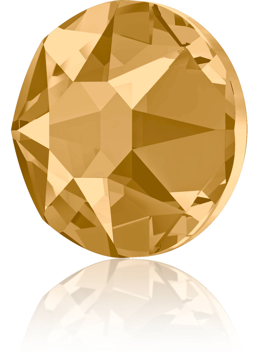 LT COLORADO TOPAZ HOTFIX SWAROVSKI® CRYSTAL XIRIUS ROSE 2078 FLAT BACK