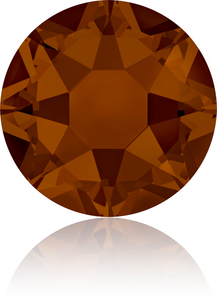 MOCCA HOTFIX SWAROVSKI® CRYSTAL XIRIUS ROSE 2078 FLAT BACK