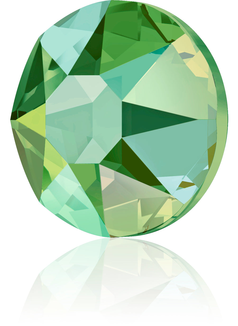 PERIDOT SHIMMER HOTFIX SWAROVSKI® CRYSTAL XIRIUS ROSE 2078 FLAT BACK
