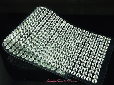 504pcs 6mm Clear Rhinestone Self Adhesive Diamantes Stick on Gems