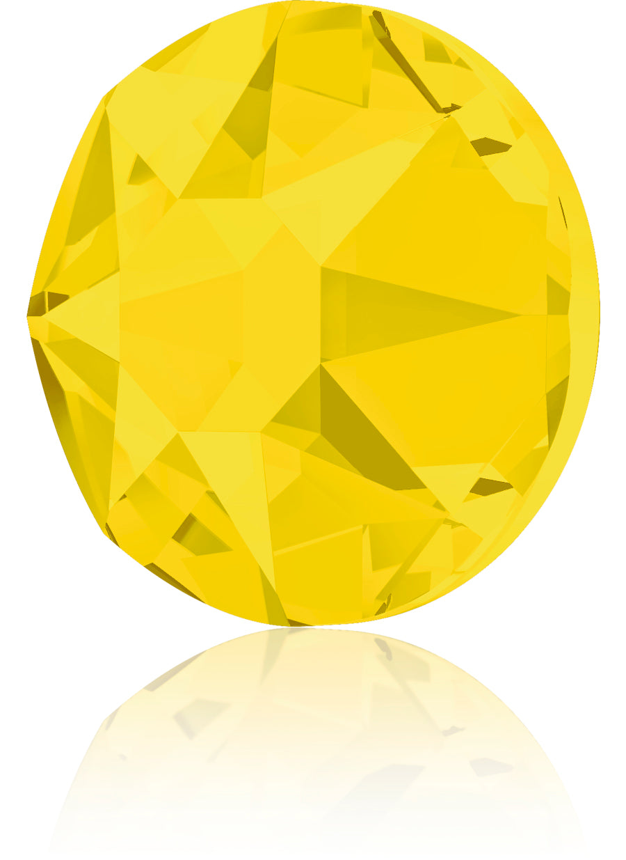 YELLOW OPAL HOTFIX SWAROVSKI® CRYSTAL XIRIUS ROSE 2078 FLAT BACK