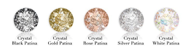 (Sale) 96pcs CRYSTAL GOLD PATINA HOTFIX SWAROVSKI® CRYSTAL XIRIUS ROSE 2078 FLAT BACK