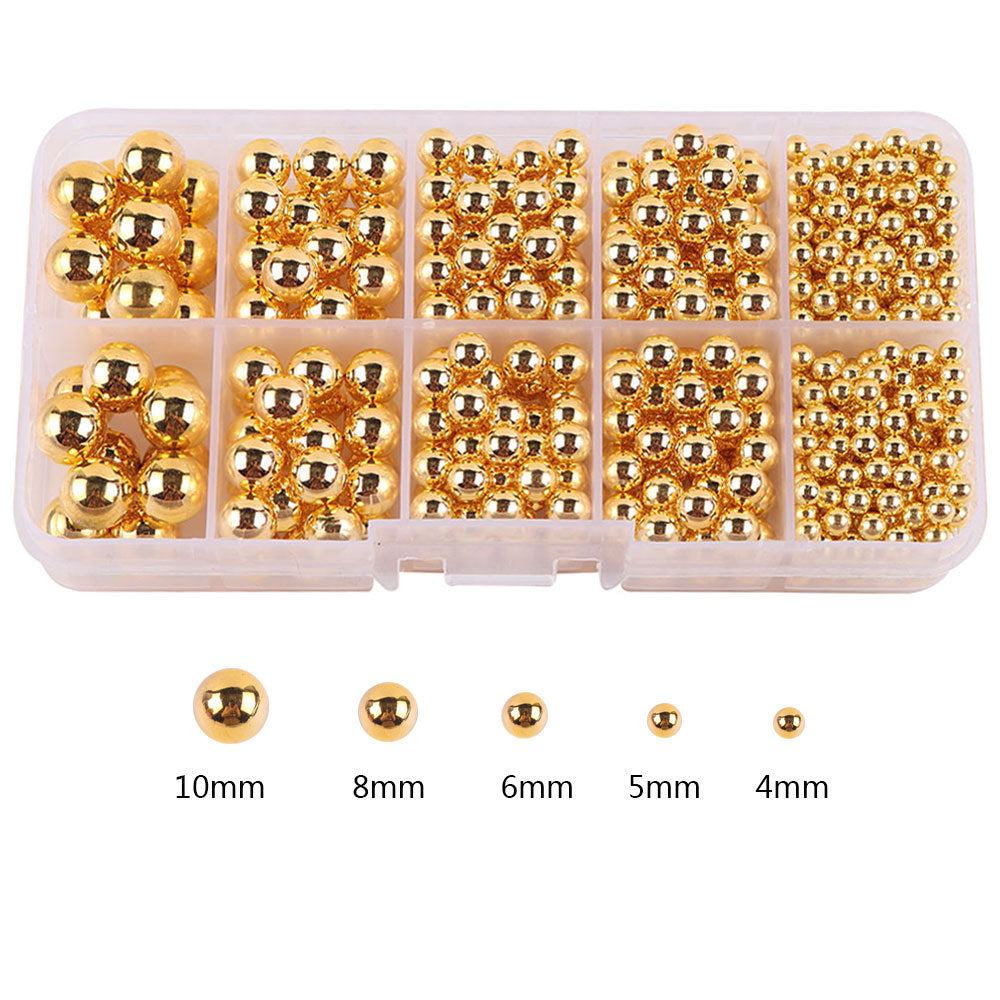 Gold Round Pearl Beads