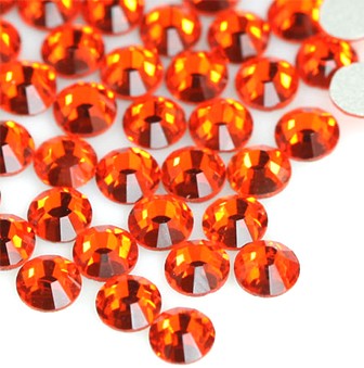 Orange Non-Hotfix Flat Back Rhinestone