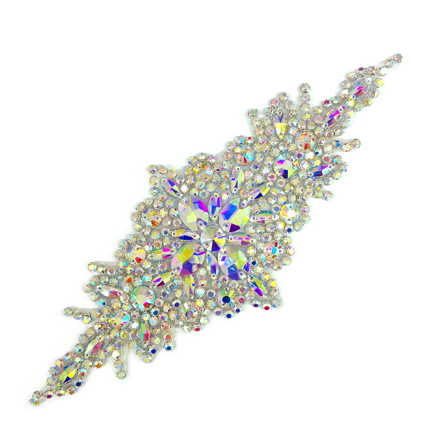 <Back Order> Hotfix Iron On Crystal Motif Pre-Made Crystal Pattern Design D