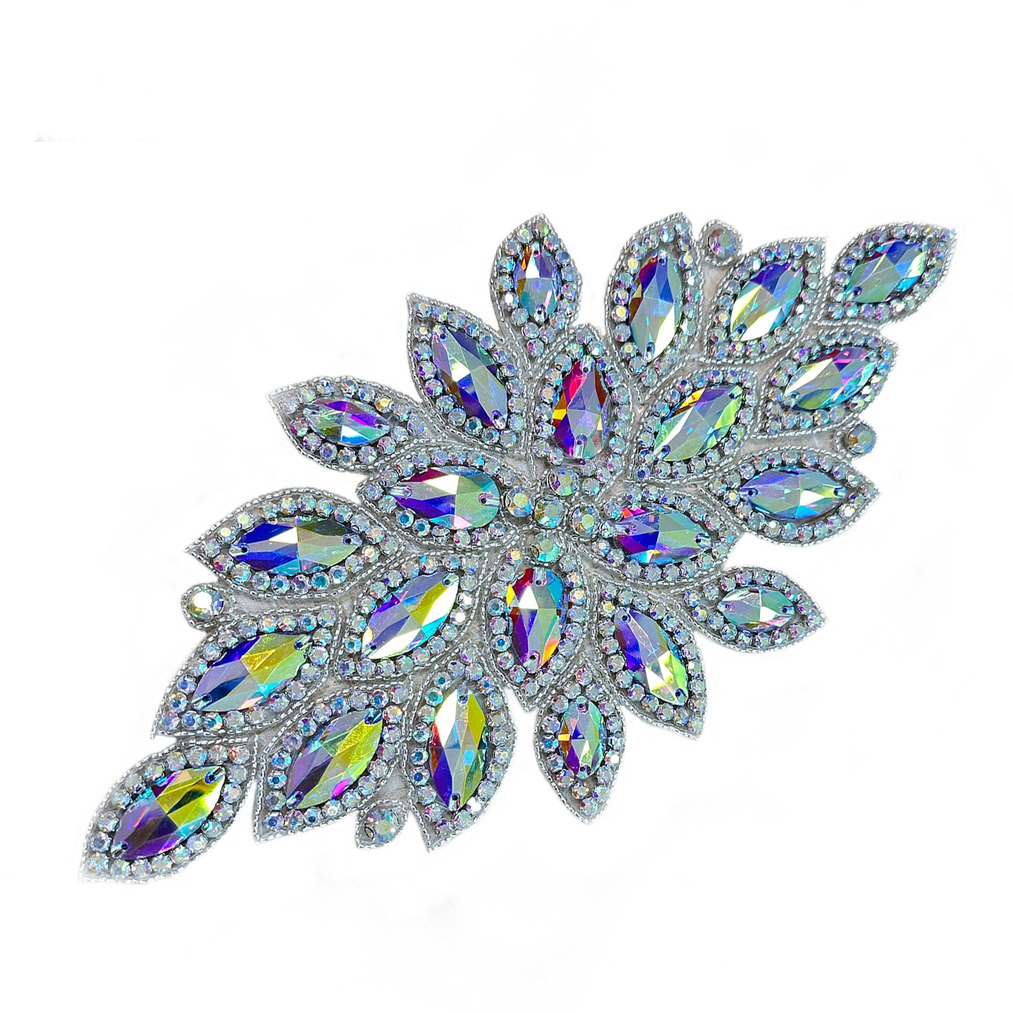 <Back Order> Hotfix Iron On Crystal Motif Pre-Made Crystal Pattern Design A