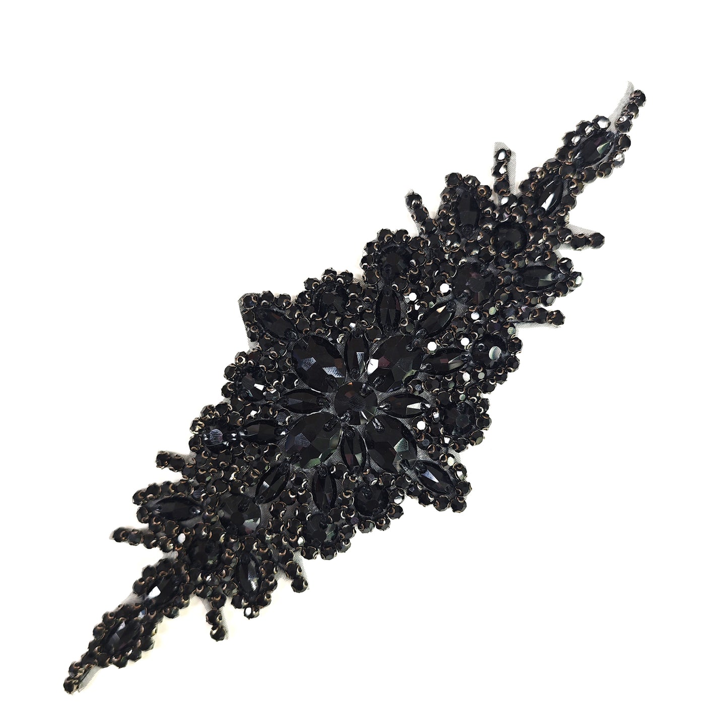 <Back Order> Hotfix Iron On Crystal Motif Pre-Made Crystal Pattern Design D