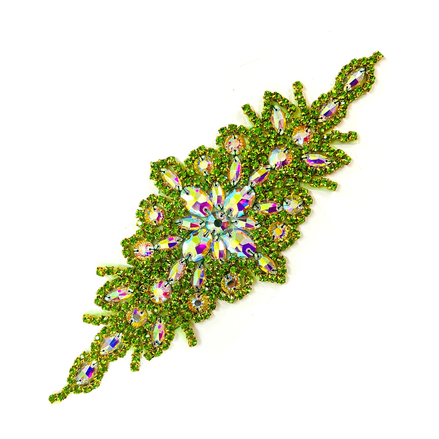 <Back Order> Hotfix Iron On Crystal Motif Pre-Made Crystal Pattern Design D