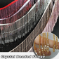 Dangling Beaded Trim Tassel Crystal Fringe Lace Trim