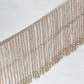 Dangling Beaded Trim Tassel Crystal Fringe Lace Trim