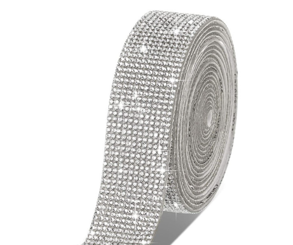 Self Adhesive Crystal Rhinestone Diamond Ribbon DIY Sticker