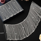 Long Tassel Rhinestone Crystal Tassel Chain Fringe Trim for Crafts