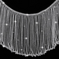 Long Tassel Rhinestone Crystal Tassel Chain Fringe Trim for Crafts