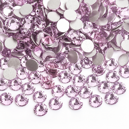 Light Violet Glass Rhinestone No-Hotfix AAA Grade