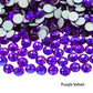 Glower® Purple Velvet Hotfix Rhinestone Flat Back