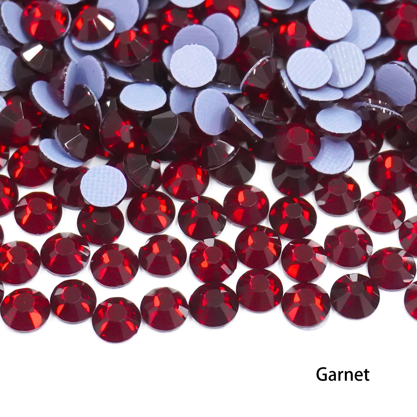 Glower® Garnet Hotfix Rhinestone Flat Back