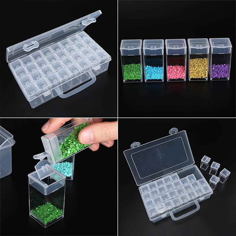 Diamond Painting Drill Storage Containers, Diamond Organizer Case Embroidery Beads Storage Box