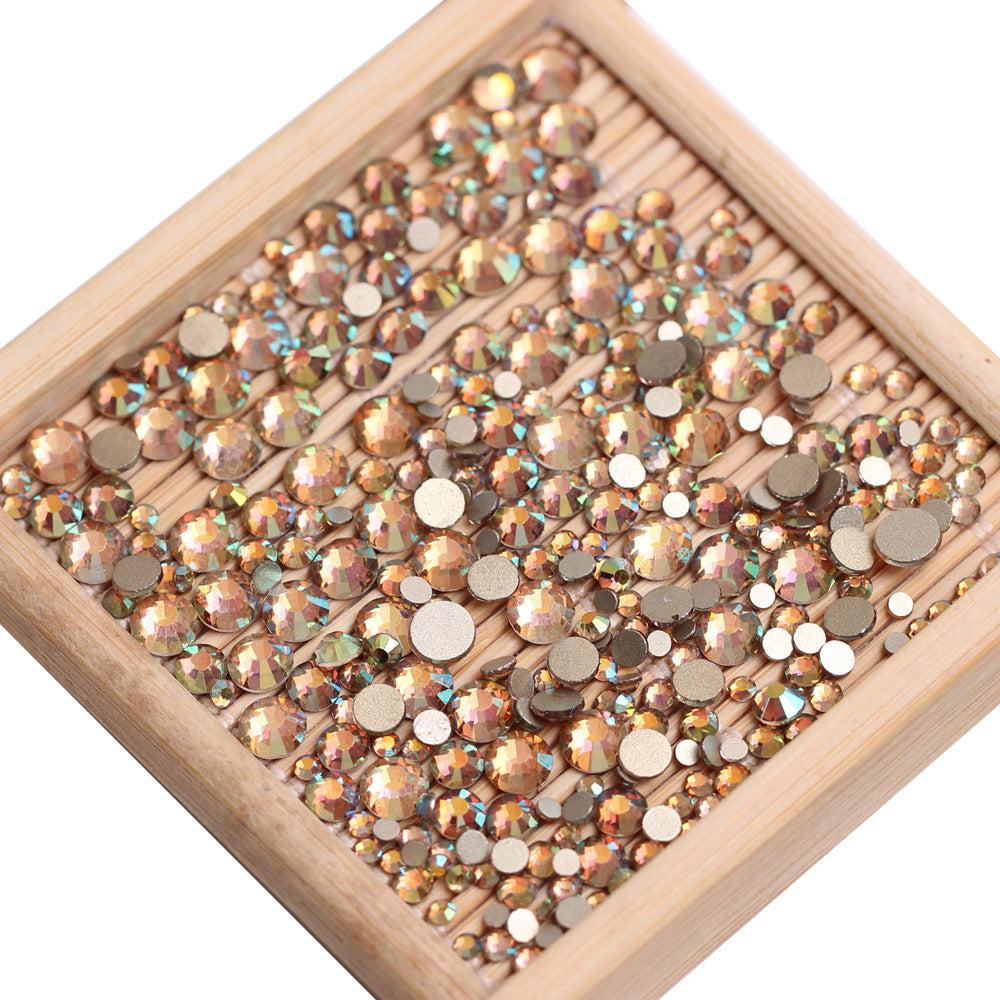 AB Coffee Glass Rhinestone No-Hotfix AAA Grade
