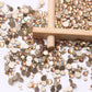 AB Coffee Glass Rhinestone No-Hotfix AAA Grade